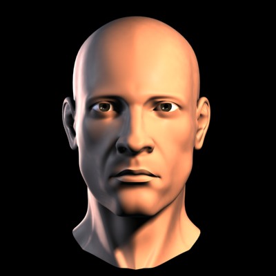 male head 3d model - click to buy