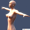 Female character 3D model